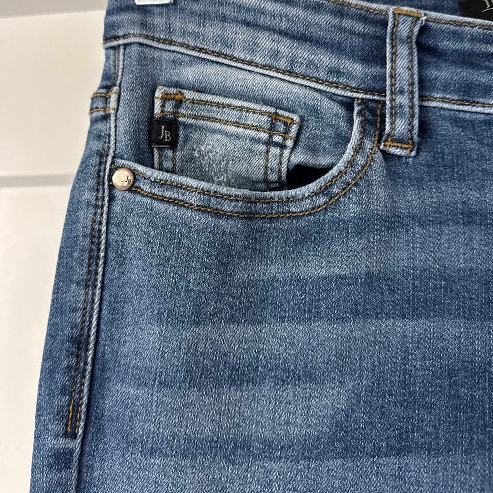 Judy Blue Mid-Rise Trouser Flare Blue Jeans Size 5/27 *82163 EUC - Picture 10 of 14